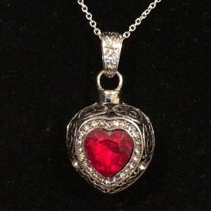 - Ruby Red Heart 💔 Pendant